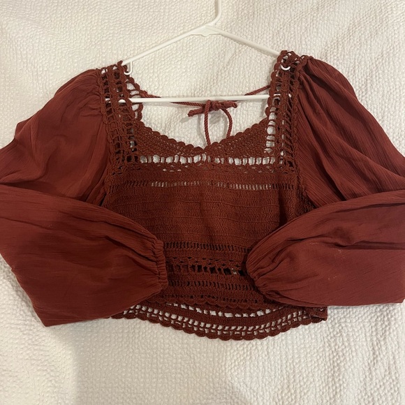 Free People Cynthia Crochet Crop Top - Picture 2 of 2